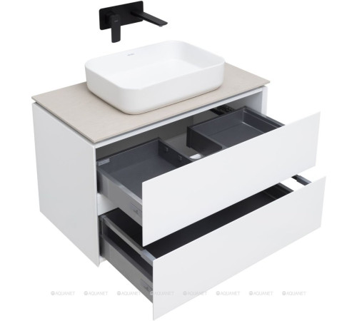 Тумба под раковину Allen Brau INFINITY 85 см белый матовый 1.21001.WM