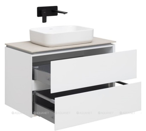 Тумба под раковину Allen Brau INFINITY 85 см белый матовый 1.21001.WM