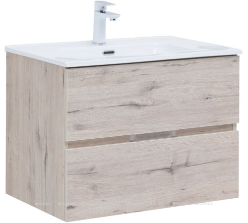 Тумба под раковину Aquanet Алвита new 70 напольная дуб веллингтон белый 00303910