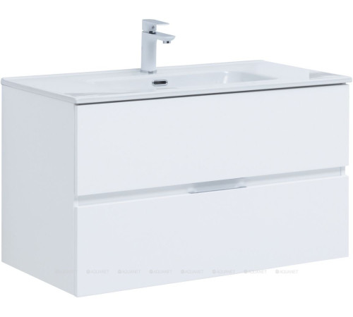 Тумба напольная Aquanet Алвита new 90 белый матовый 00303920