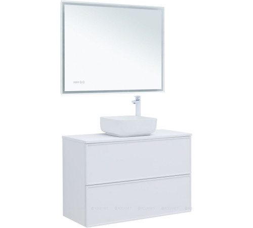 Тумба под раковину Aquanet Art 100 белый матовый 00313257