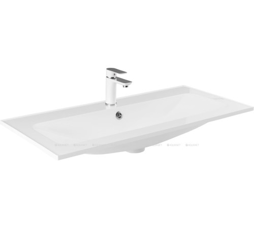 Тумба под раковину Aquanet Art 100 белый матовый 00313257