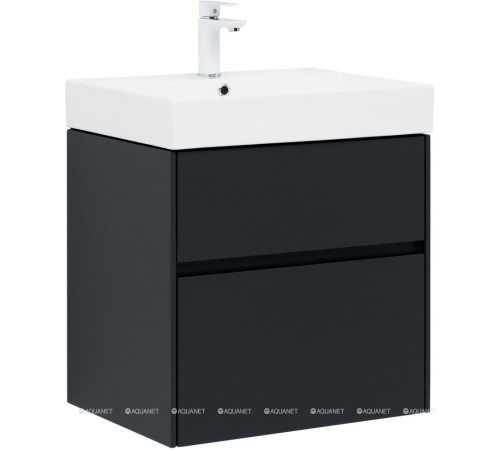 Тумба под раковину Aquanet Бруклин 60 антрацит матовый 00310140