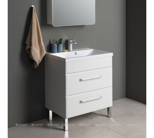 Тумба под раковину Aquanet Лукка 75 белый 00302397