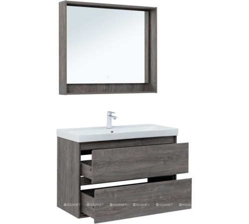 Тумба под раковину Aquanet Милан 100 дуб рошелье 00336375