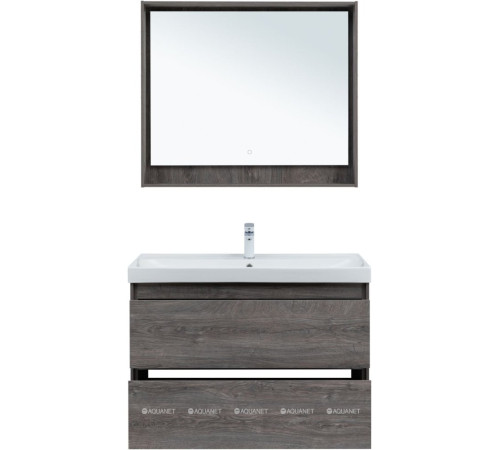 Тумба под раковину Aquanet Милан 100 дуб рошелье 00336375