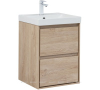 Тумба под раковину Aquanet Милан 50 дуб светлый 00336381