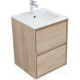 Тумба под раковину Aquanet Милан 50 дуб светлый 00336381