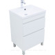 Тумба под раковину Aquanet Нота New 58 напольная 2 ящика белый глянец 00344141