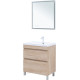 Тумба под раковину Aquanet Нота New 75 напольная 2 ящика дуб светлый 00344143