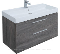 Тумба Aquanet Nova 100 (SLIM SYNERGY) 2 ящика дуб рошелье 00249923