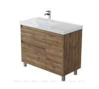Тумба под раковину Aquanet Nova Lite 2.0 100 L напольная дуб рустикальный 00346348