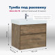 Тумба под раковину Aquanet Nova Lite 75 2 ящика дуб рустикальный 00249515