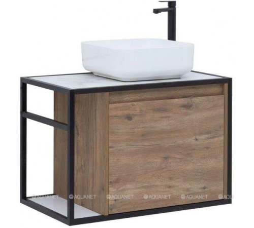 Тумба под раковину Aquanet Nova Lite LOFT 75 R дуб рустикальный 00261657