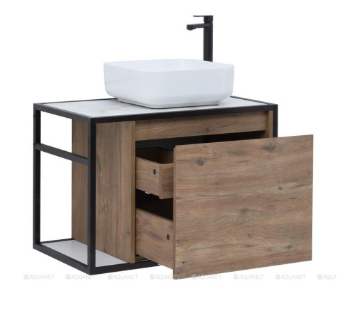 Тумба под раковину Aquanet Nova Lite LOFT 75 R дуб рустикальный 00261657