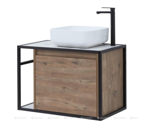 Тумба под раковину Aquanet Nova Lite LOFT 75 R дуб рустикальный 00261657