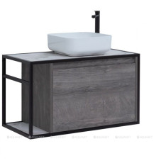 Тумба под раковину Aquanet Nova Lite LOFT 90 R дуб рошелье 00261655