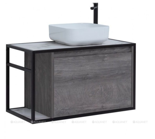 Тумба под раковину Aquanet Nova Lite LOFT 90 R дуб рошелье 00261655