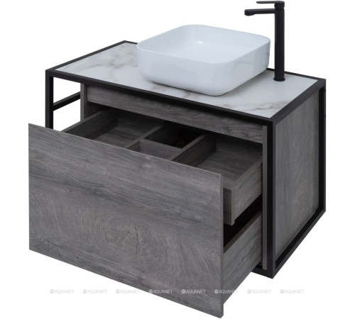 Тумба под раковину Aquanet Nova Lite LOFT 90 R дуб рошелье 00261655