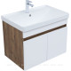 Тумба под раковину Aquanet Оптима 70 дуб рустикальный/белый сатин 00344792