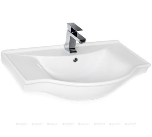 Тумба с раковиной Aquanet Сидней 80 дуб рошелье раковина Аква 00243670