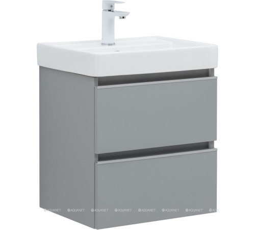 Тумба под раковину Aquanet Вега 50 2 ящика мисти грин 00329600