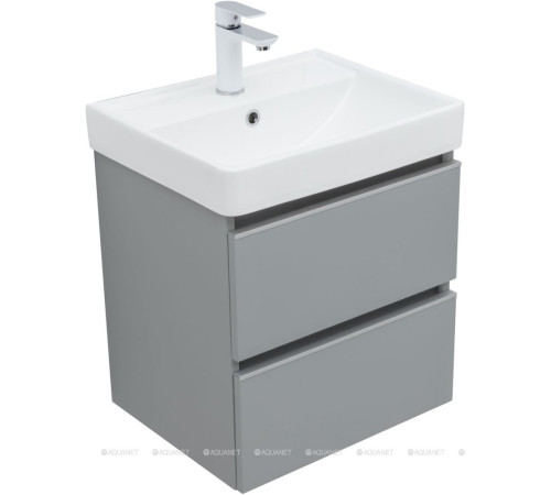 Тумба под раковину Aquanet Вега 50 2 ящика мисти грин 00329600