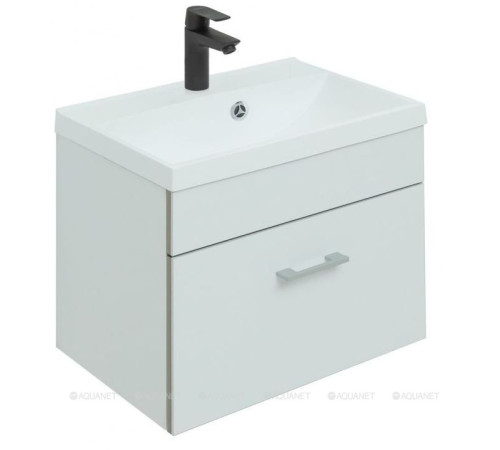 Тумба под раковину Aquanet Верона 50 подвесная белый матовый 00272425