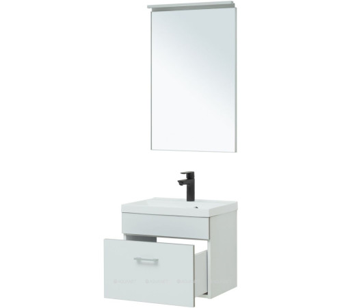 Тумба под раковину Aquanet Верона 50 подвесная белый матовый 00272425