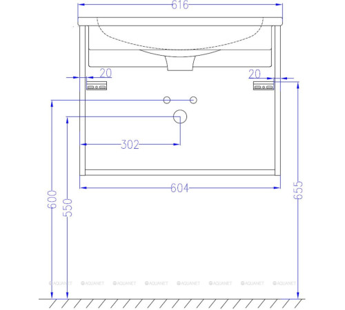 Тумба под раковину Jacob Delafon Madeleine 600 мм Белый блестящий EB2052-J5
