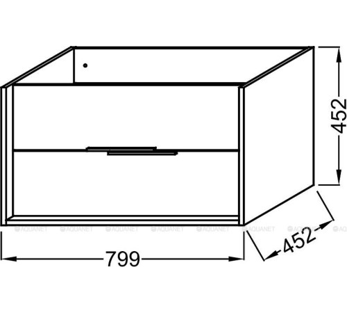 Тумба под раковину Jacob Delafon Vivienne 80 см белый/серый матовый EB1667-J5-J54