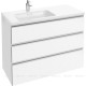 Тумба под раковину Jacob Delafon Vox 1000x460x734 мм 3 ящика Белый EB2045-RA-N18