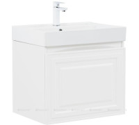 Тумба с раковиной Aquanet Агата 60 1 ящик белый сатин 00348184