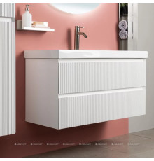 Тумба с раковиной Aquanet Альтера 80 белый матовый 00340887