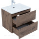Тумба с раковиной Aquanet Алвита new 60 2 ящика дуб веллингтон табак 00335685
