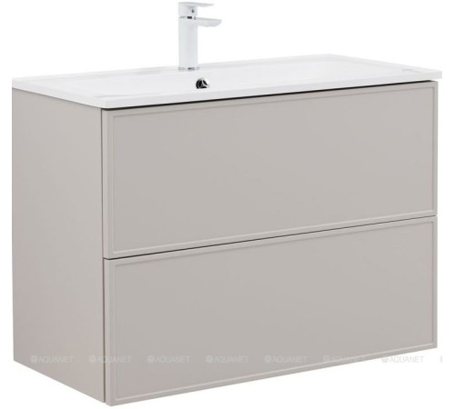 Тумба с раковиной Aquanet Арт 90 бежевый 00345813