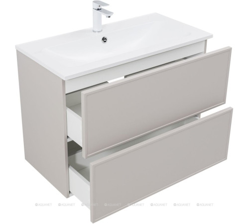 Тумба с раковиной Aquanet Арт 90 бежевый 00345813