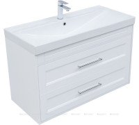 Тумба с раковиной Aquanet Бостон new 100 (Flash) белый сатин 00345367