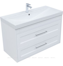 Тумба с раковиной Aquanet Бостон new 100 (Flash) белый сатин 00345367