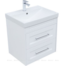 Тумба с раковиной Aquanet Бостон new 60 Flash белый сатин 00345368