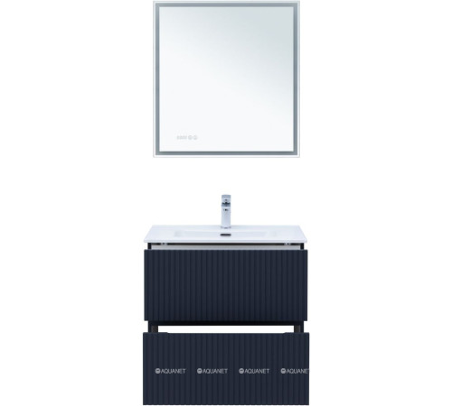 Тумба с раковиной Aquanet Джейн 70 маренго раковина Фортуна 00332525