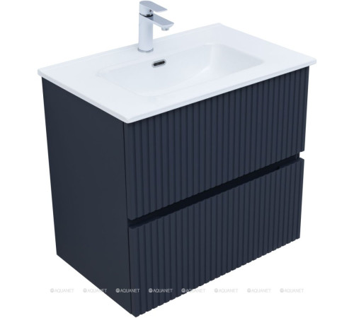 Тумба с раковиной Aquanet Джейн 70 маренго раковина Фортуна 00332525