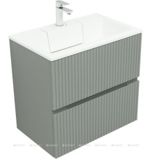 Тумба с раковиной Aquanet Джейн 70 мисти грин раковина Фортуна 00332520