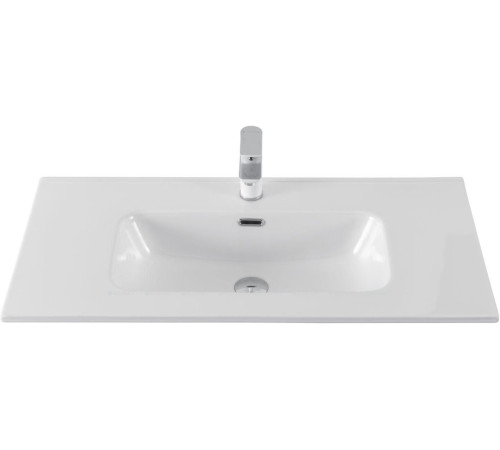 Тумба с раковиной Aquanet Джейн 90 мисти грин раковина Flat 00332533