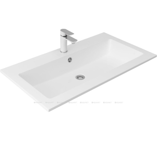 Тумба с раковиной Aquanet Lino 90 Дуб Веллингтон 00271950