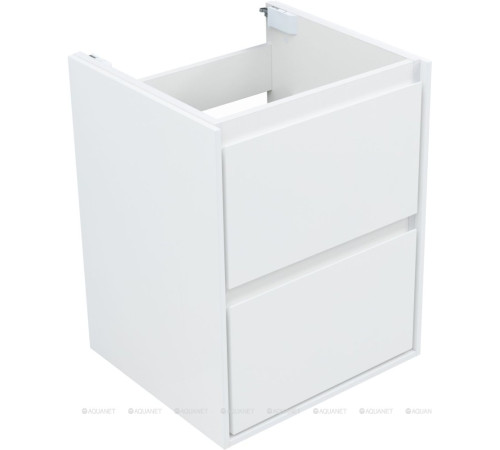 Тумба с раковиной Aquanet Милан 50 белый глянец 00340151
