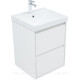 Тумба с раковиной Aquanet Милан 50 белый глянец 00340151