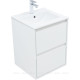 Тумба с раковиной Aquanet Милан 50 белый глянец 00340151