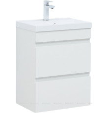 Тумба с раковиной Aquanet Нота New 50 белый глянец 00335869