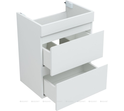 Тумба с раковиной Aquanet Нота New 50 белый глянец 00335869